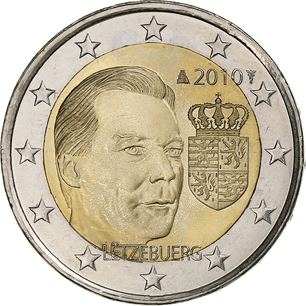 Luxemburg, Henri, 2 Euro, Grand-Duc Henri, 2010, Utrecht, Special Unc., UNZ