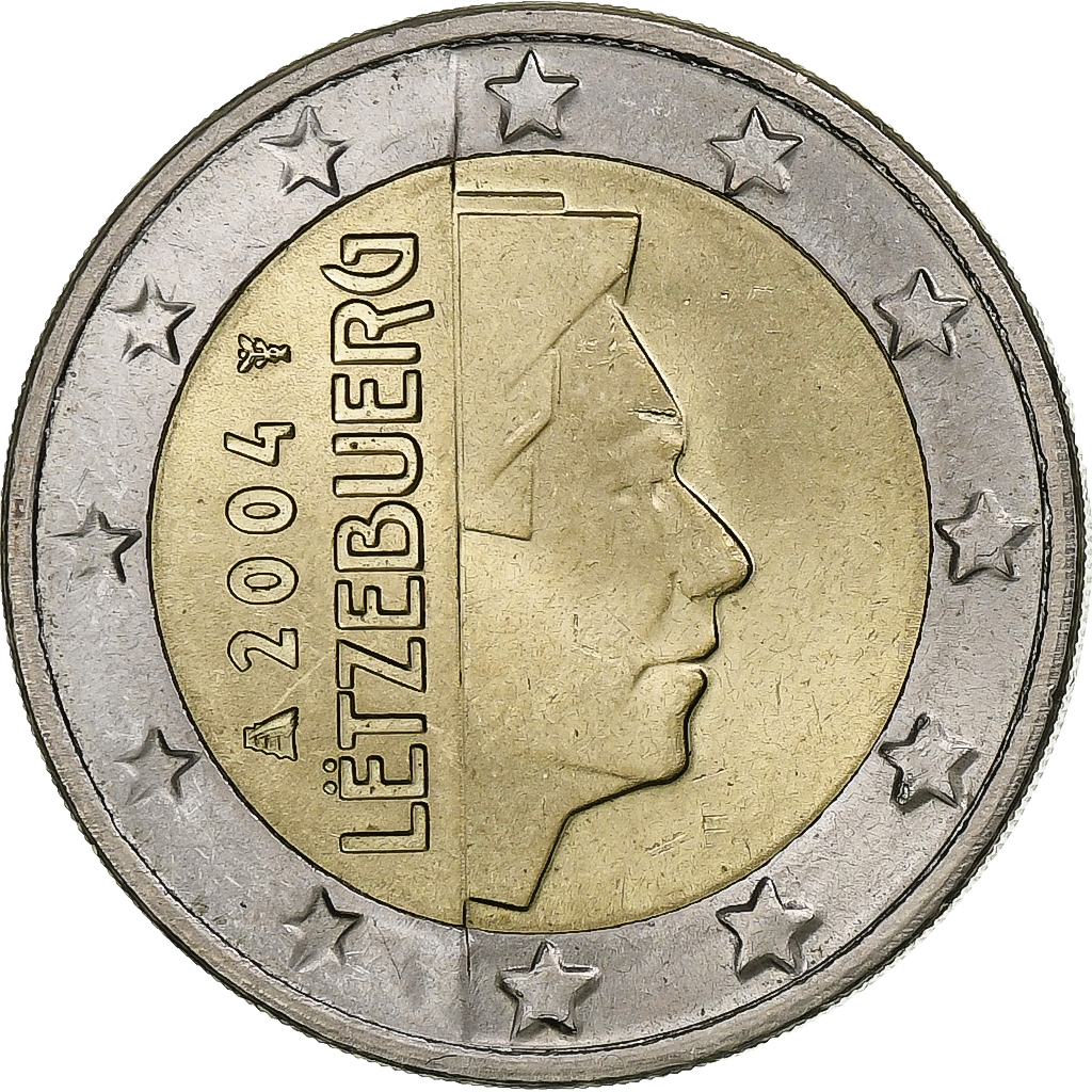 1250864] Luxembourg, Henri, 2 Euro, 2004, Utrecht, AU, Bi-Metallic