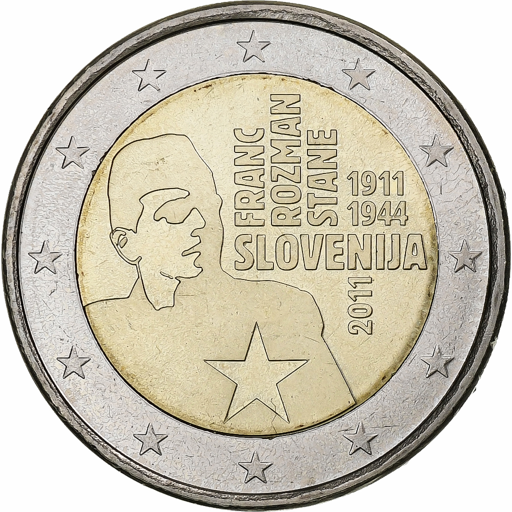 Slowenien, 2 Euro, Franc Rozman-Stane, 2011, Vantaa, UNZ, Bi-Metallic, KM:100