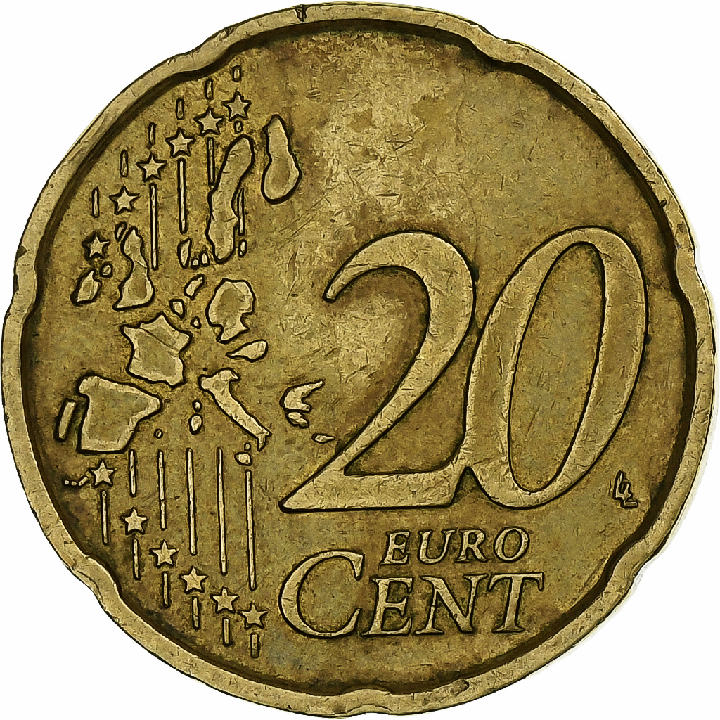 1250963] Italy, 20 Euro Cent, 2002, Nordic gold, EF | eBay