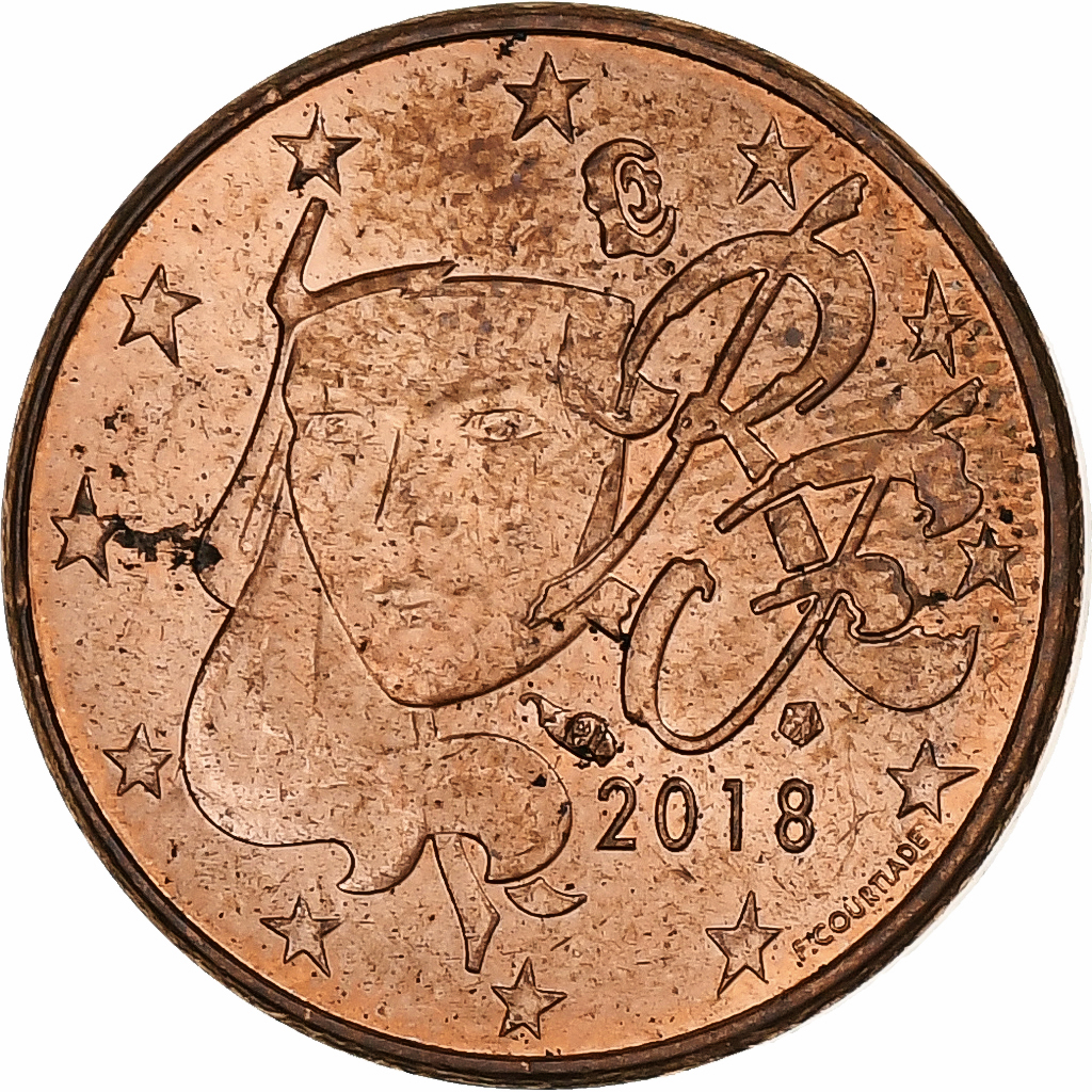 1250972] France, Euro Cent, 2018, Copper Plated Steel, EF | eBay