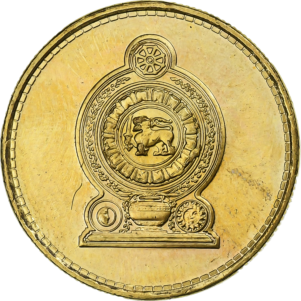 Sri Lanka, Rupee, 2006, Brass plated steel, , KM:136.3