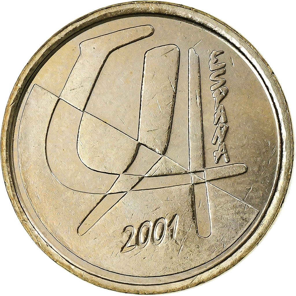 Coin, Spain, Juan Carlos I, 5 Pesetas, 2001, Madrid, , Aluminum-Bronze