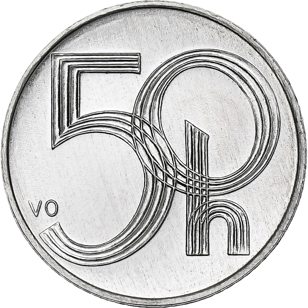 Czech Republic, 50 Haleru, 2002, Aluminum, , KM:3.1