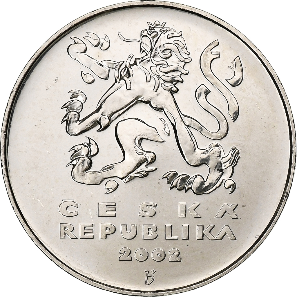 Czech Republic, 5 Korun, 2002, Acier plaqué nickel, , KM:8