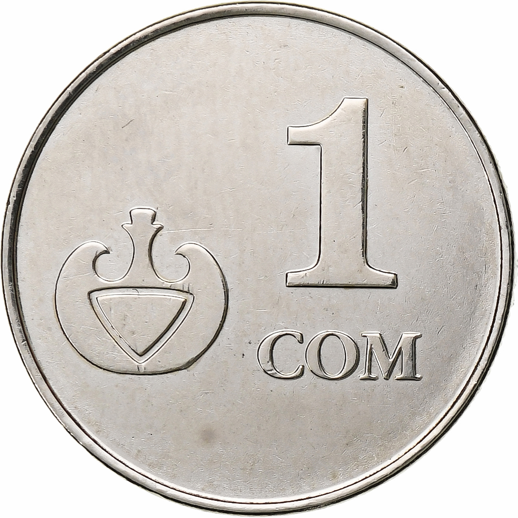 KYRGYZSTAN, Som, 2008, Nickel plated steel, , KM:14