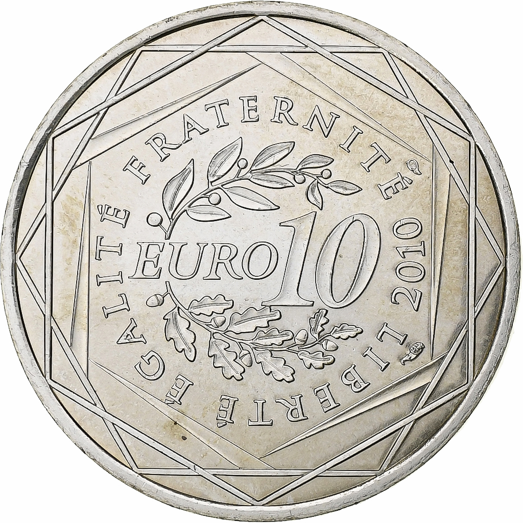 France, 10 Euro, Euros des régions, 2010, Paris, Silver, , KM:1648