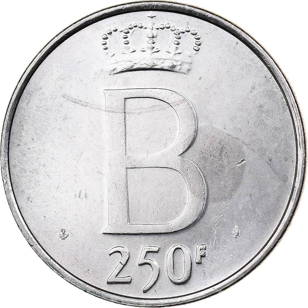 Belgium, 250 Francs, 250 Frank, 1976, Silver, AU(50-53), KM:157.1