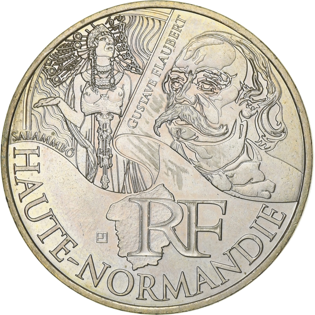 Frankreich, 10 Euro, Haute-Normandie, 2012, Paris, Silber, SS+, Gadoury:EU514