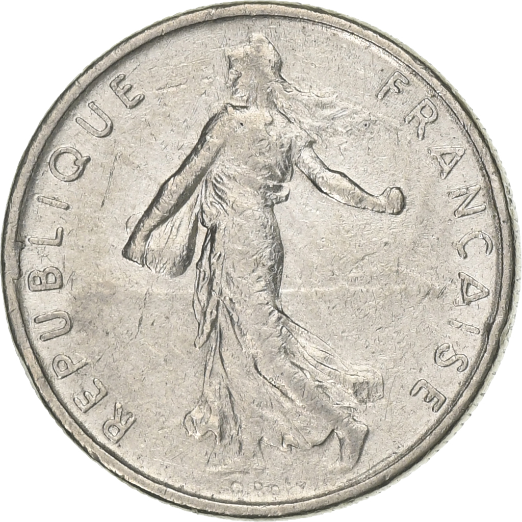 France, 1/2 Franc, Semeuse, 1971, Paris, Nickel, , Gadoury:429