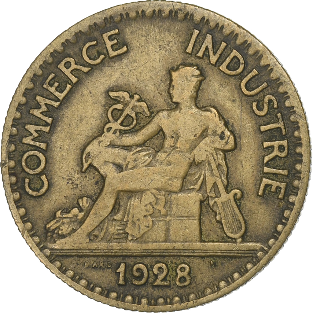 France, 50 Centimes, Chambre de commerce, 1928, Aluminum-Bronze, EF