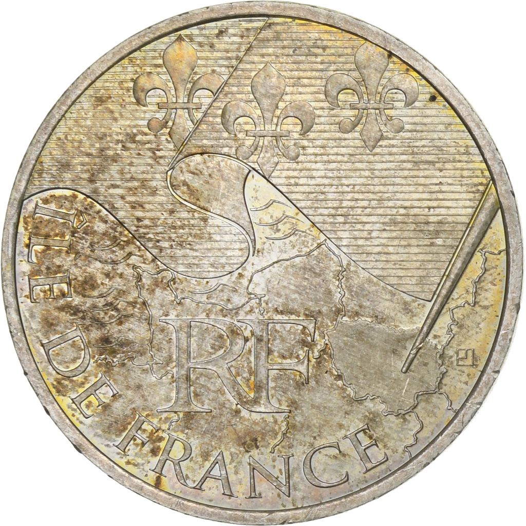 France, 10 Euro, Île-de-France, 2010, Monnaie de Paris, Silver, 