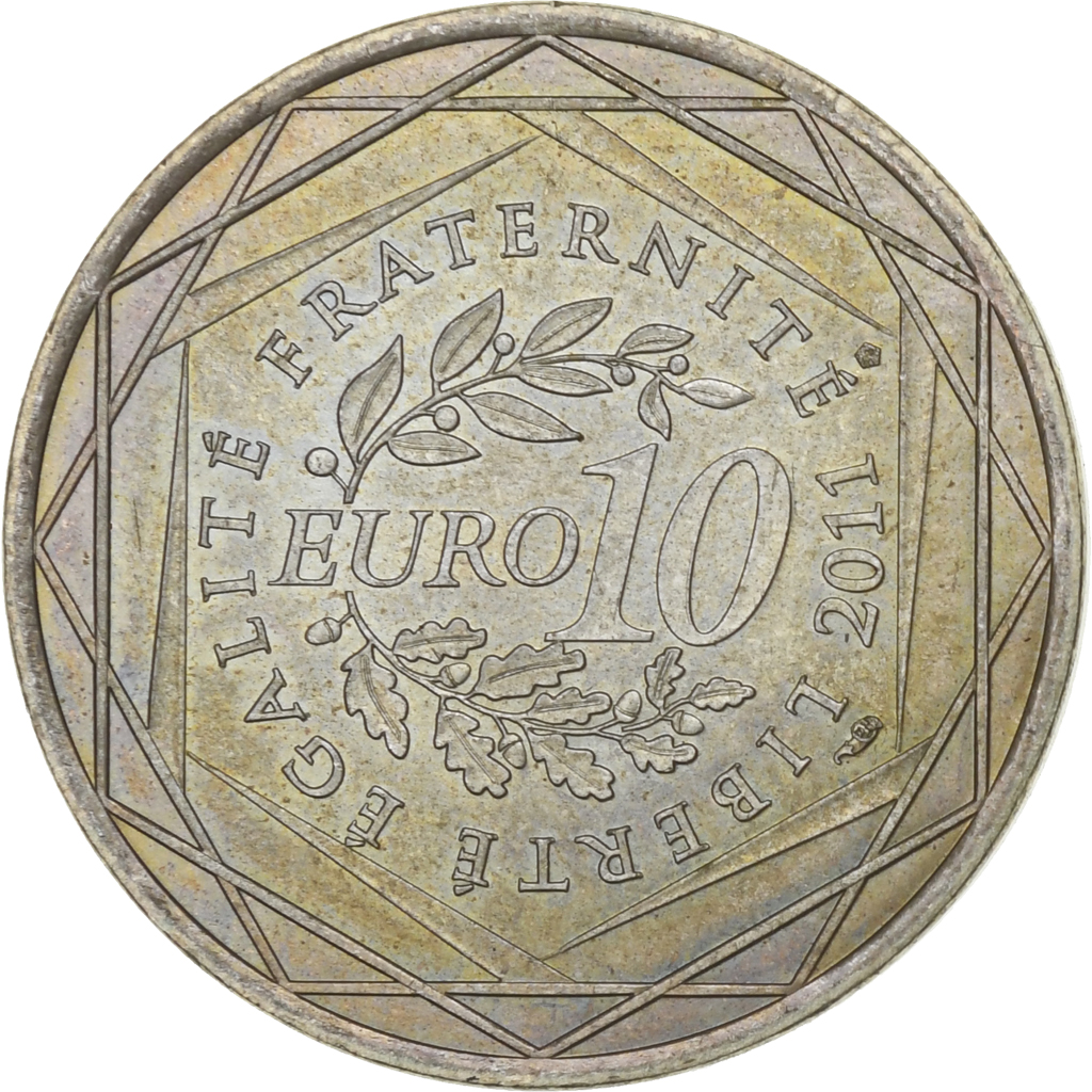 France, 10 Euro, Euros des régions, 2011, Paris, Silver, , KM:1751