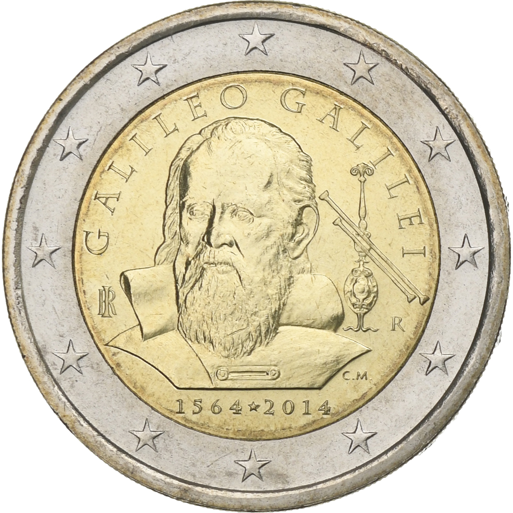 Italy, 2 Euro, Galileo Galilei, 2014, , Bi-Metallic, KM:New