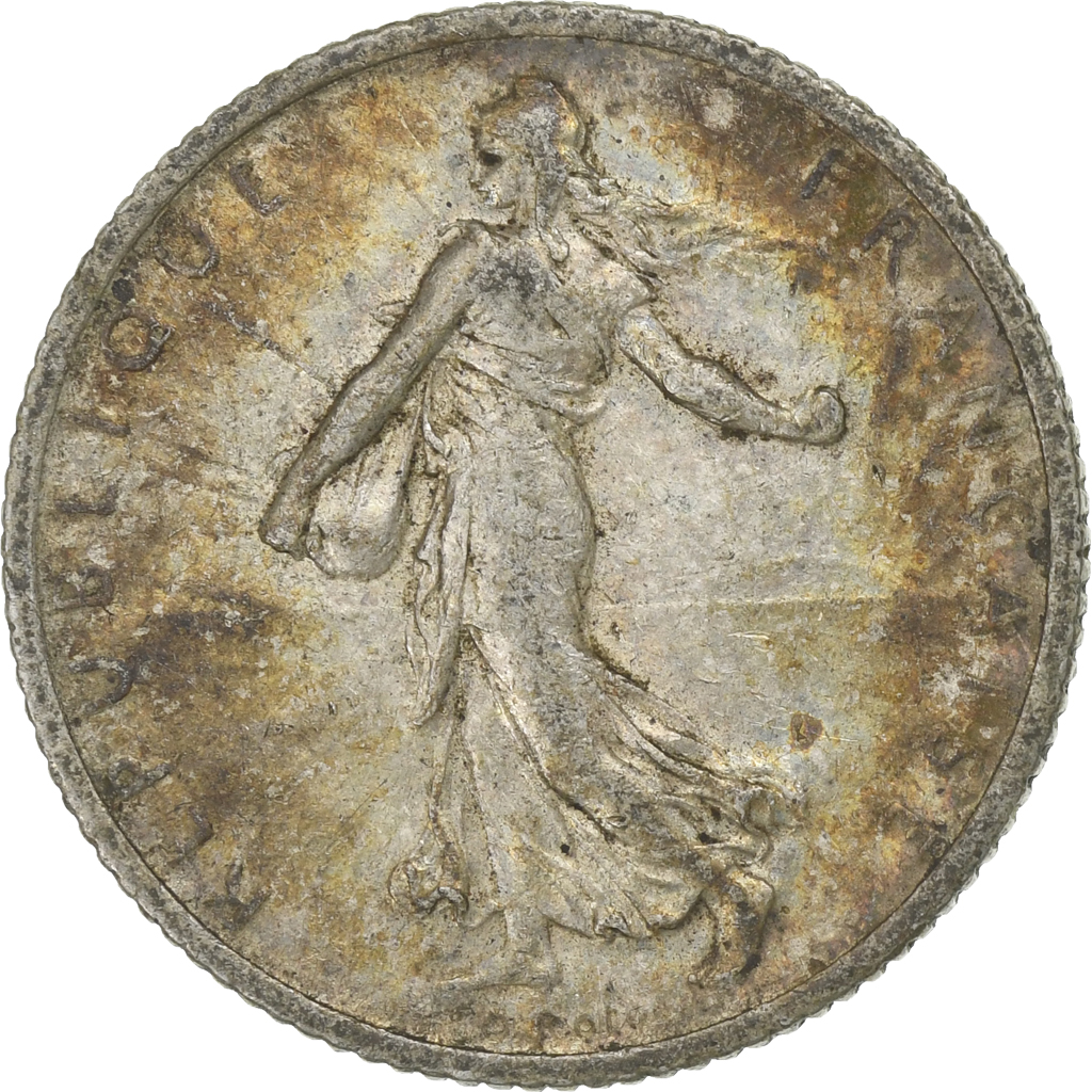France, Franc, Semeuse, 1915, Paris, Silver, , Gadoury:532, KM:844.1