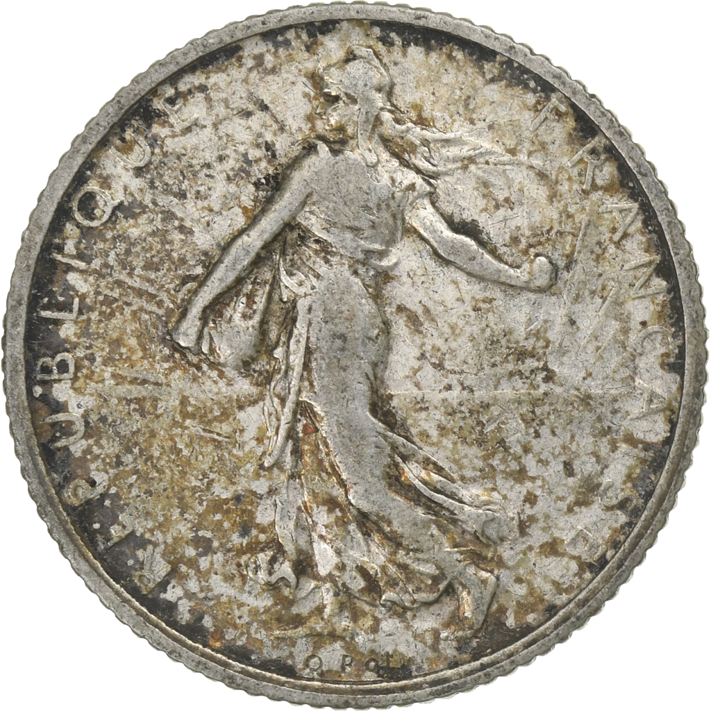 France, Franc, Semeuse, 1908, Paris, Silver, , Gadoury:532, KM:844.1