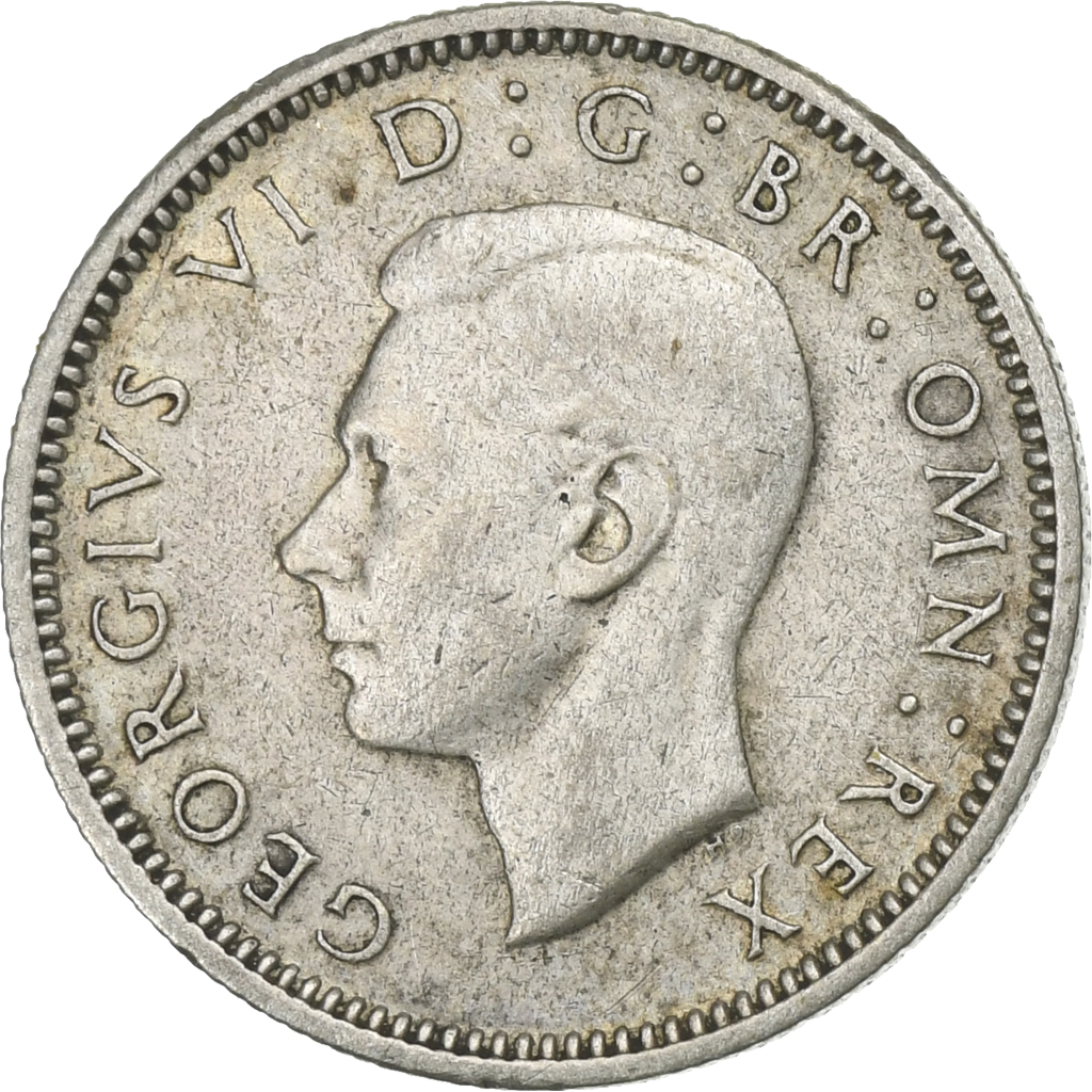United Kingdom, George VI, 6 Pence, 1943, Silver, , KM:852