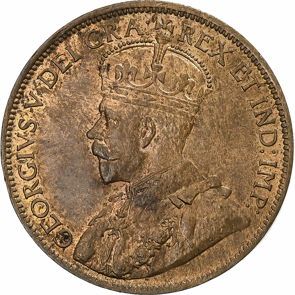 Coin, Canada, George V, Cent, 1913, Royal Canadian Mint, Ottawa, 