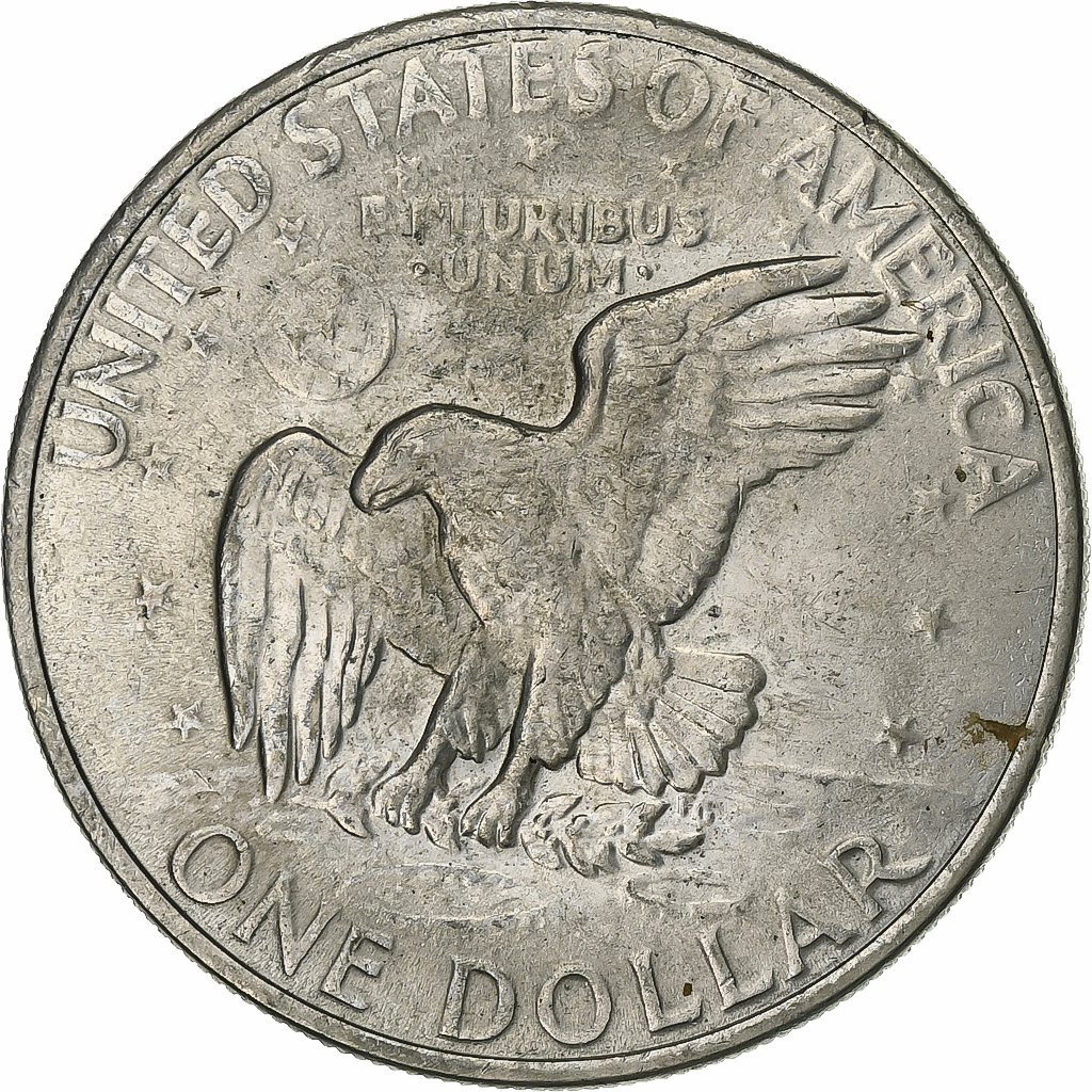 United States, Dollar, Eisenhower, 1971, Denver, Copper-Nickel Clad Copper