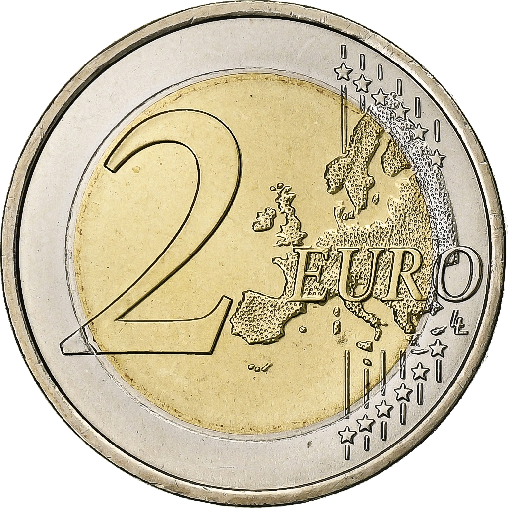 Portugal, 2 Euro, 2015, 30 ans   Drapeau européen, UNZ+, Bi-Metallic, KM:New