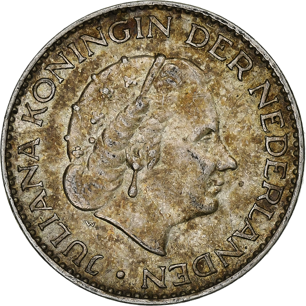 Netherlands, Gulden, 1958, Silver, 