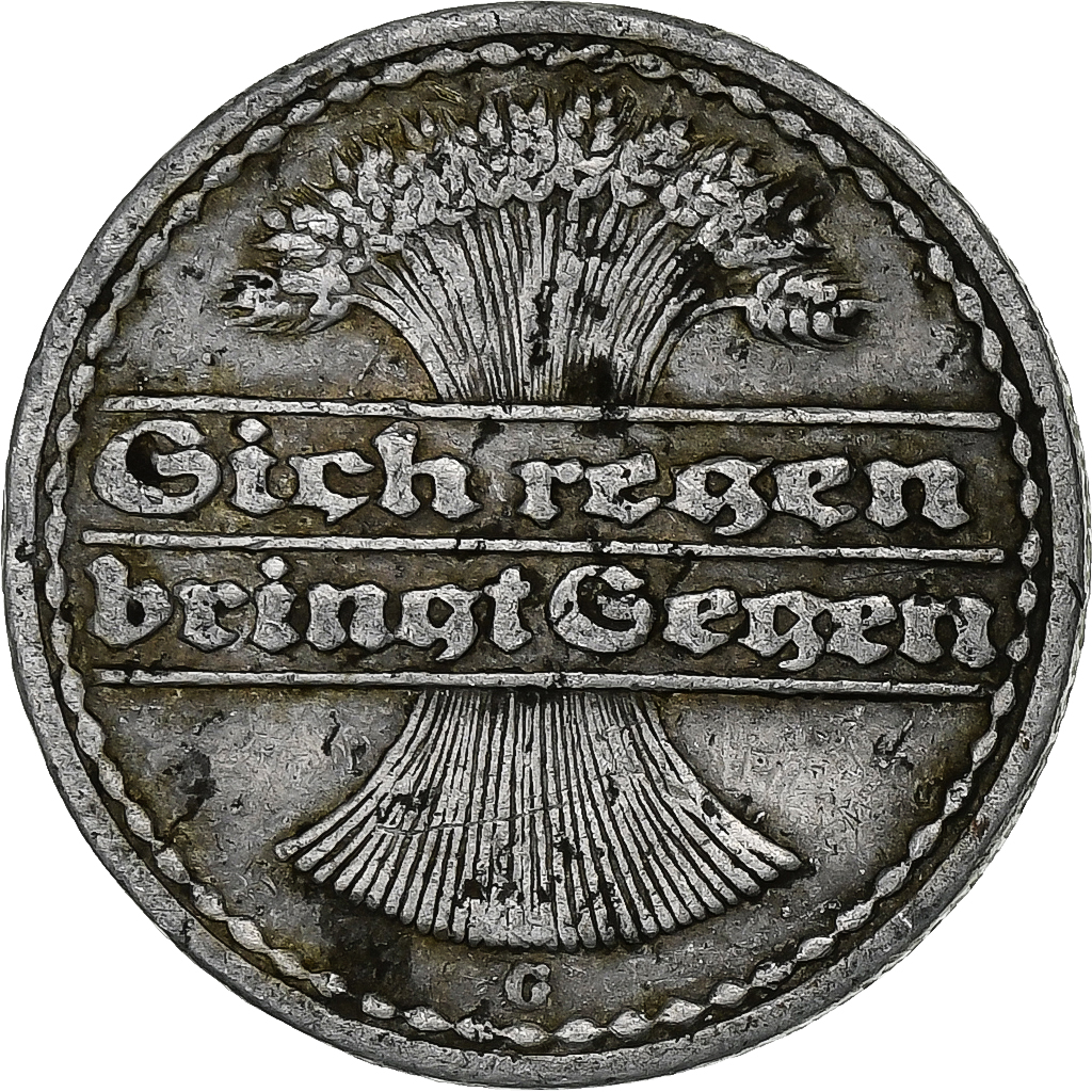 Germany, 50 Pfennig, 1921, Hambourg, Aluminum, VF