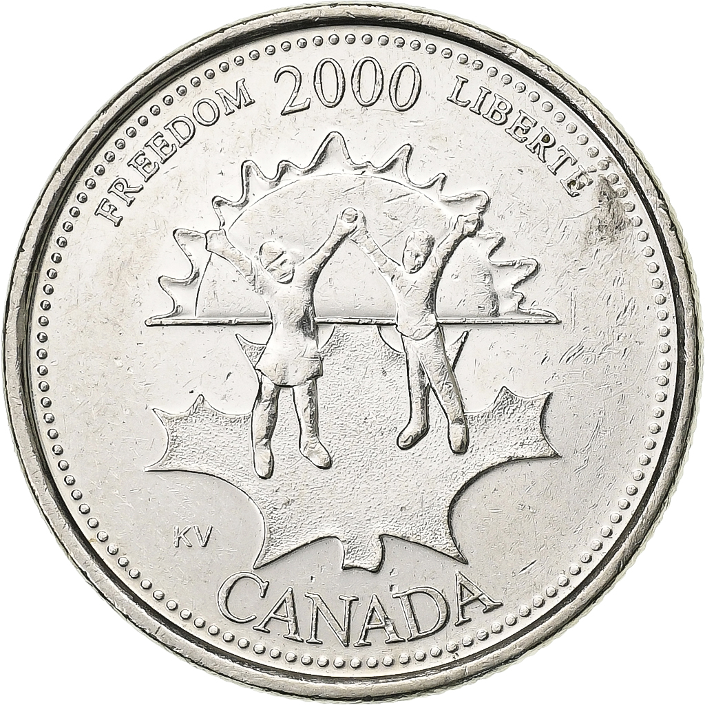 Canada, Elizabeth II, 25 Cents, 2000, Royal Canadian Mint, Silver, 