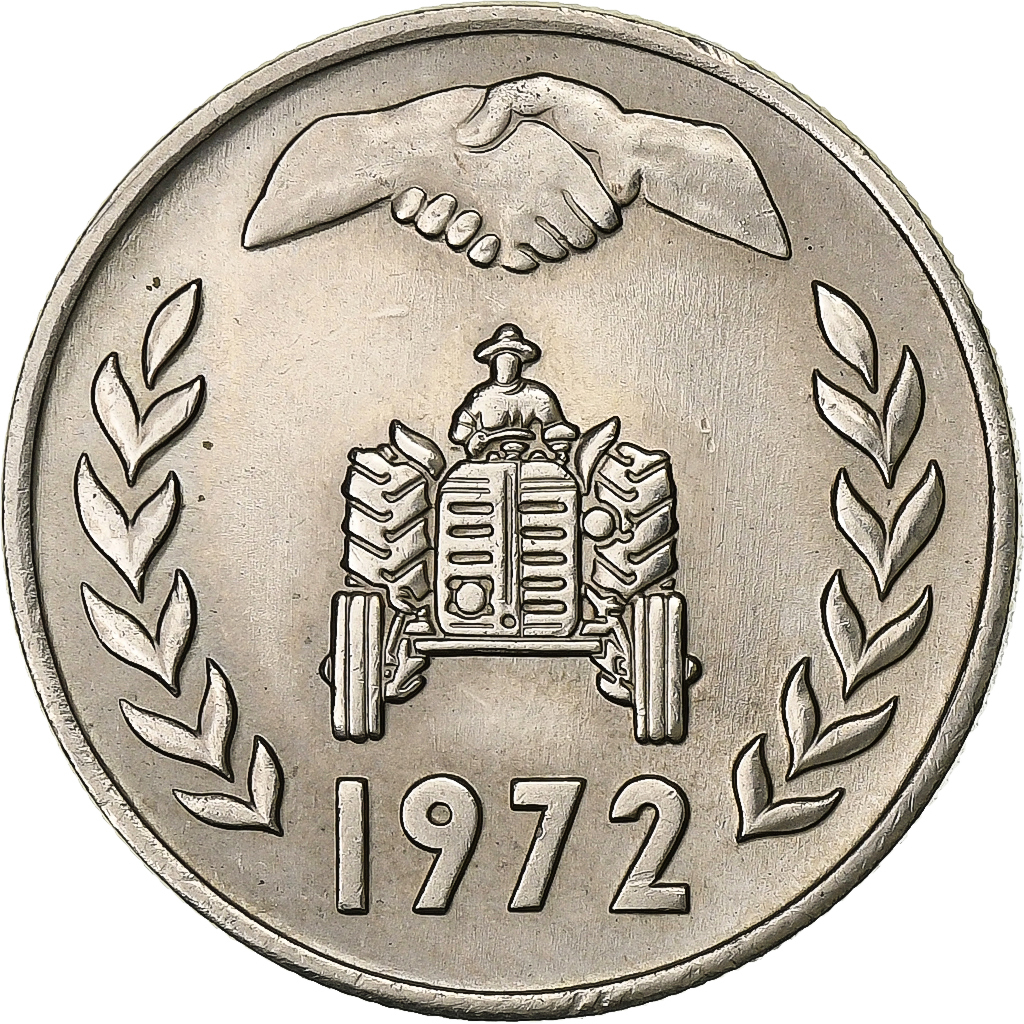 Algeria, Dinar, 1972, Copper-nickel, , KM:104.1