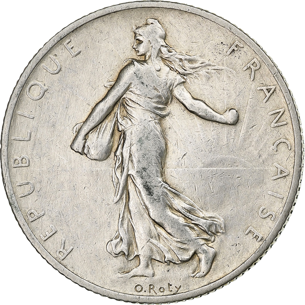 France, 2 Francs, Semeuse, 1908, Paris, Silver, , Le Franc:F.266