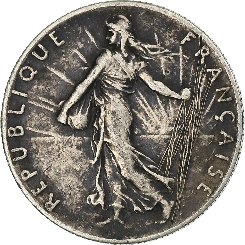 France, 50 Centimes, Semeuse, 1917, Paris, Silver, , KM:854