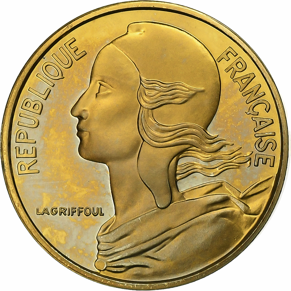 France, 5 Centimes, Marianne, 1994, Paris, BE, Aluminum-Bronze, 