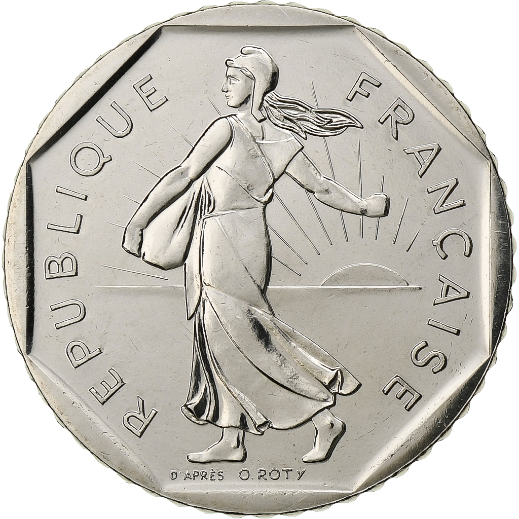 France, 2 Francs, Semeuse, 1988, Paris, FDC, Nickel, , Gadoury:547