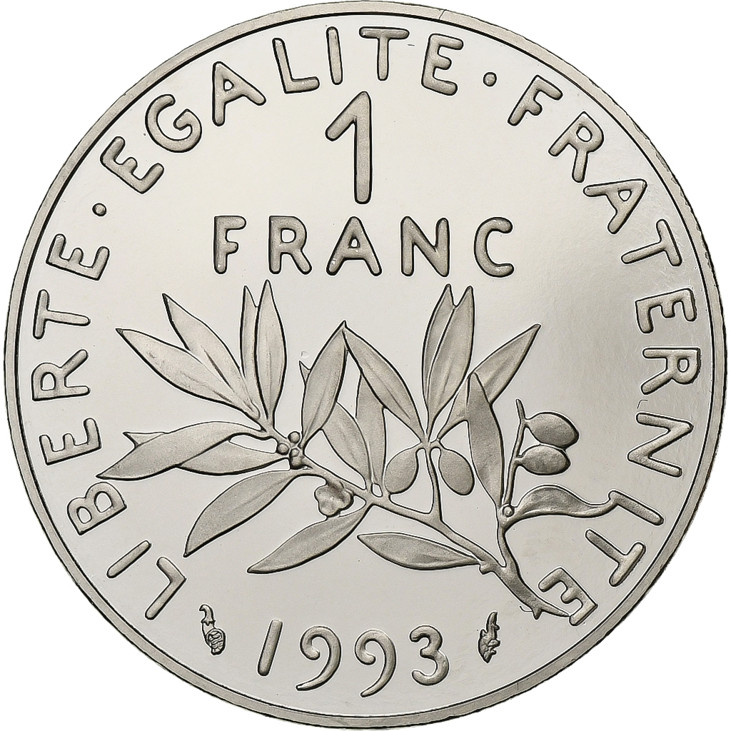 France, Franc, Semeuse, 1993, Paris, Proof, Nickel, , Gadoury:474b