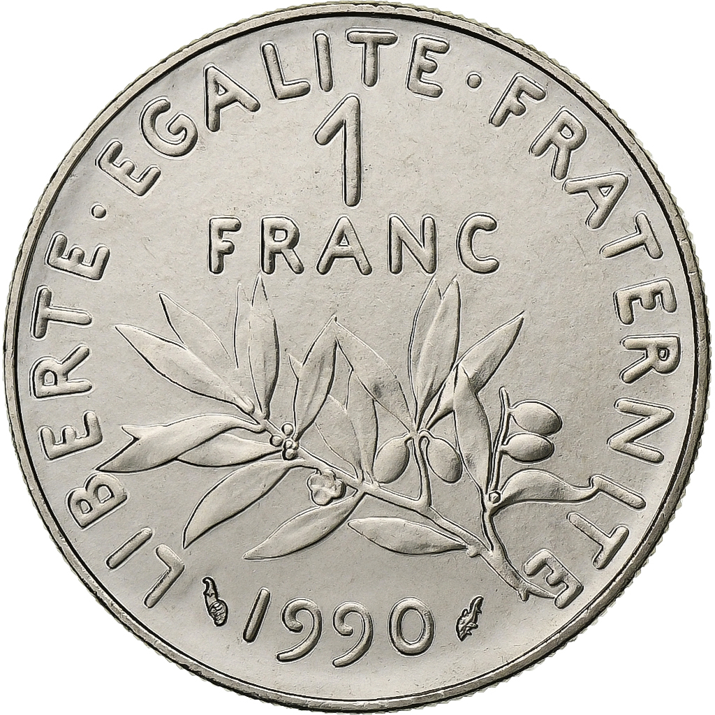 France, Franc, Semeuse, 1990, FDC, Nickel, , Gadoury:474, KM:925.1