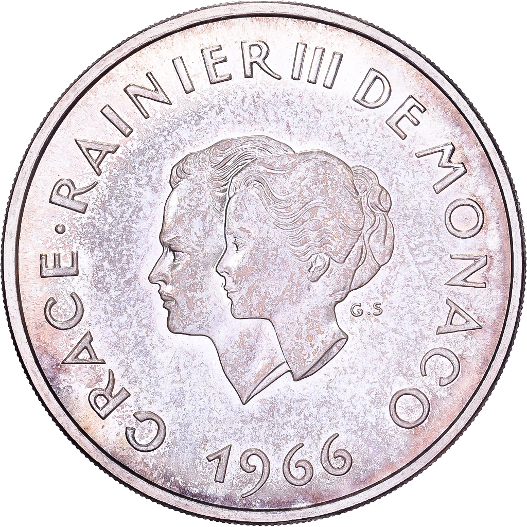 Monaco, Rainier III, 10 Francs, 1966, Silver, , Gadoury:MC 154, KM:M1