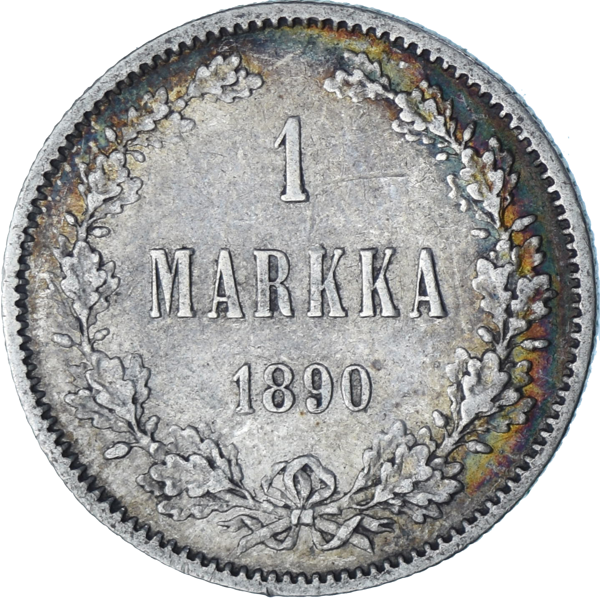 Finland, Alexander III, Markka, 1890, Helsinki, Silver, , KM:3.2