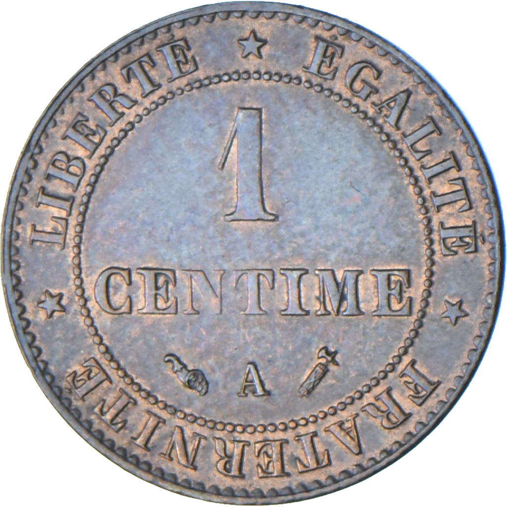France, 1 Centime, Cérès, 1890, Paris, Bronze, , Gadoury:88