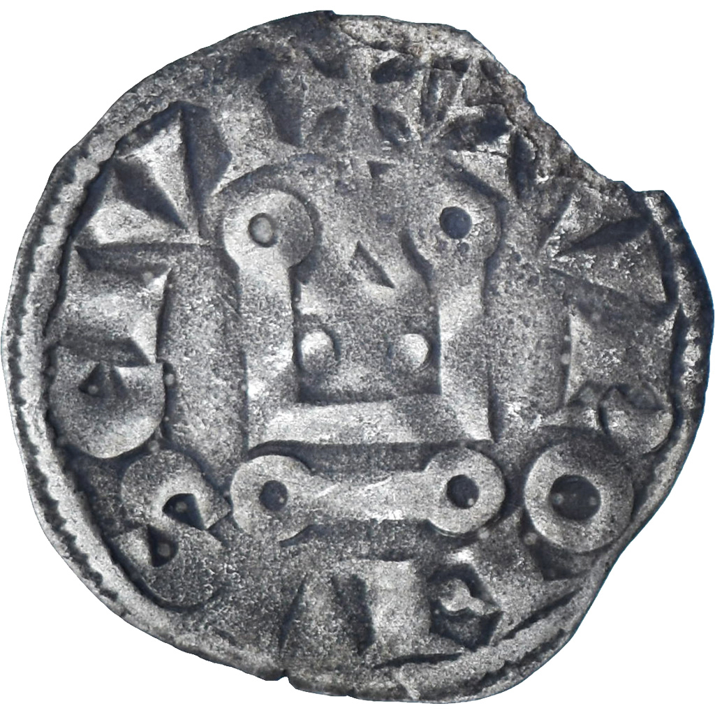 France, Louis VIII-IX, Denier Tournois, 1223-1244, Billon, 