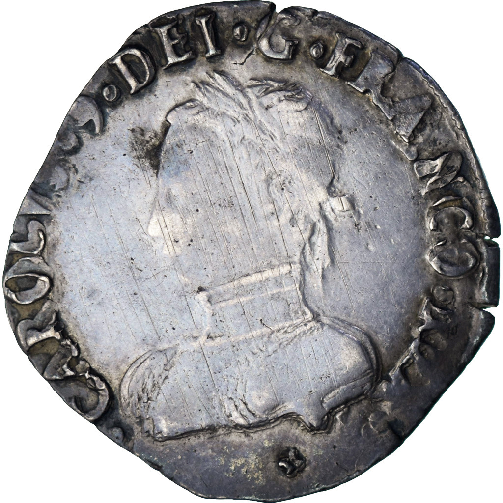 France, Charles IX, Teston du Dauphiné, 1563, Grenoble, Silver, VF