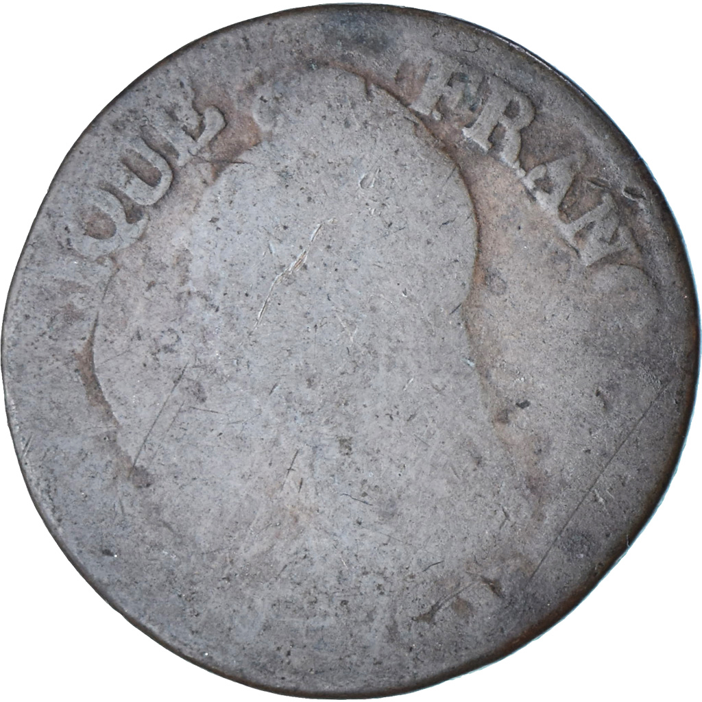 Frankrijk, 5 Centimes, Dupré, AN 5, Paris, Surfrappe du Décime, Koper, ZG