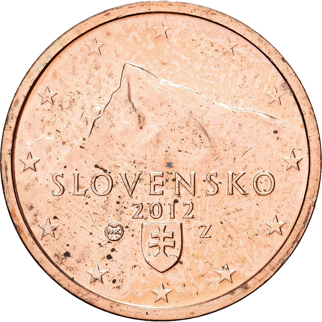 Slowakei, 2 Euro Cent, 2012, Kremnica, BU, STGL, Copper Plated Steel, KM:96