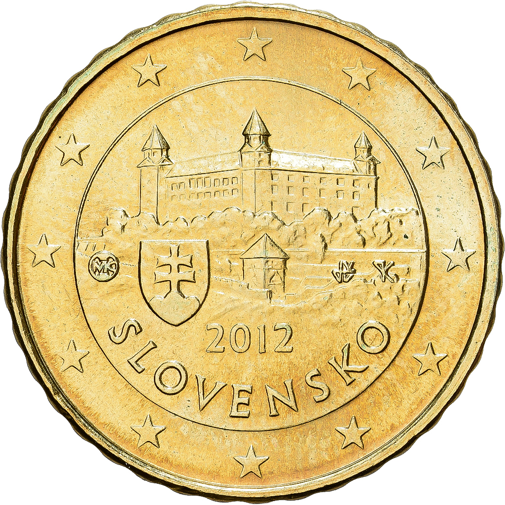 Slowakei, 10 Euro Cent, 2012, Kremnica, BU, STGL, Nordic gold, KM:98