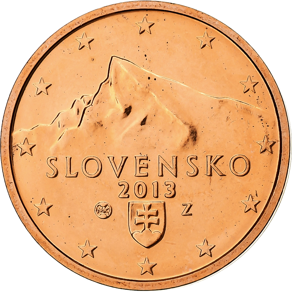 Slowakei, 2 Euro Cent, 2013, Kremnica, BU, STGL, Copper Plated Steel, KM:96