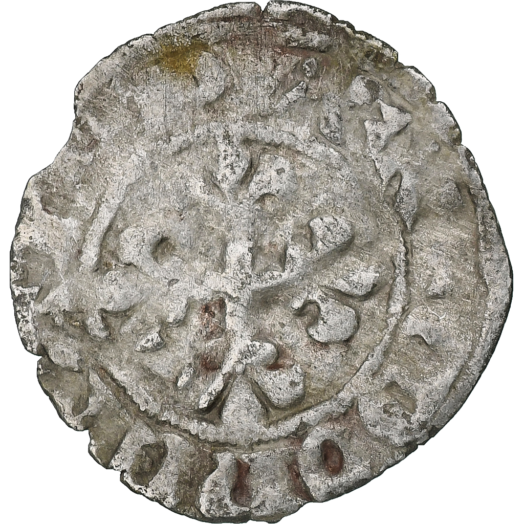 France, Philippe VI, Double Parisis, 1328-1350, Billon, , Duplessy:266