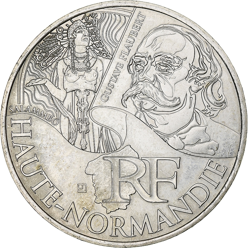 Frankreich, 10 Euro, Haute-Normandie, 2012, Paris, UNZ, Silber