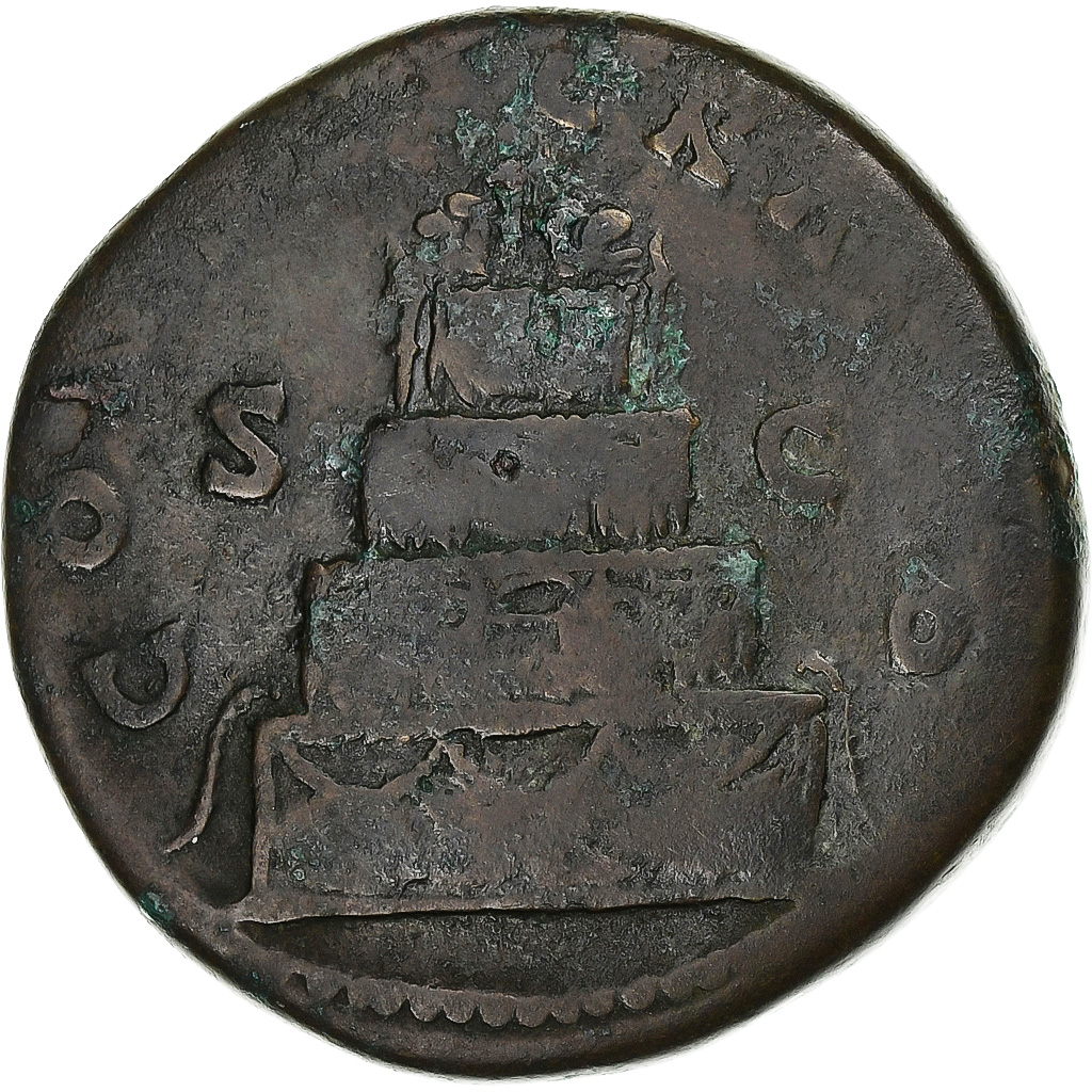 Divus Antoninus Pius, Sestertius, 161, Rome, Bronze, , RIC:1266