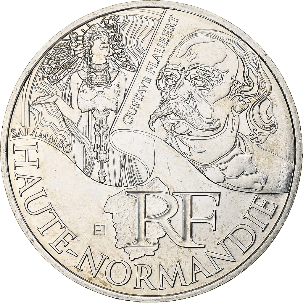 Frankreich, 10 Euro, Haute-Normandie, 2012, MDP, UNZ, Silber