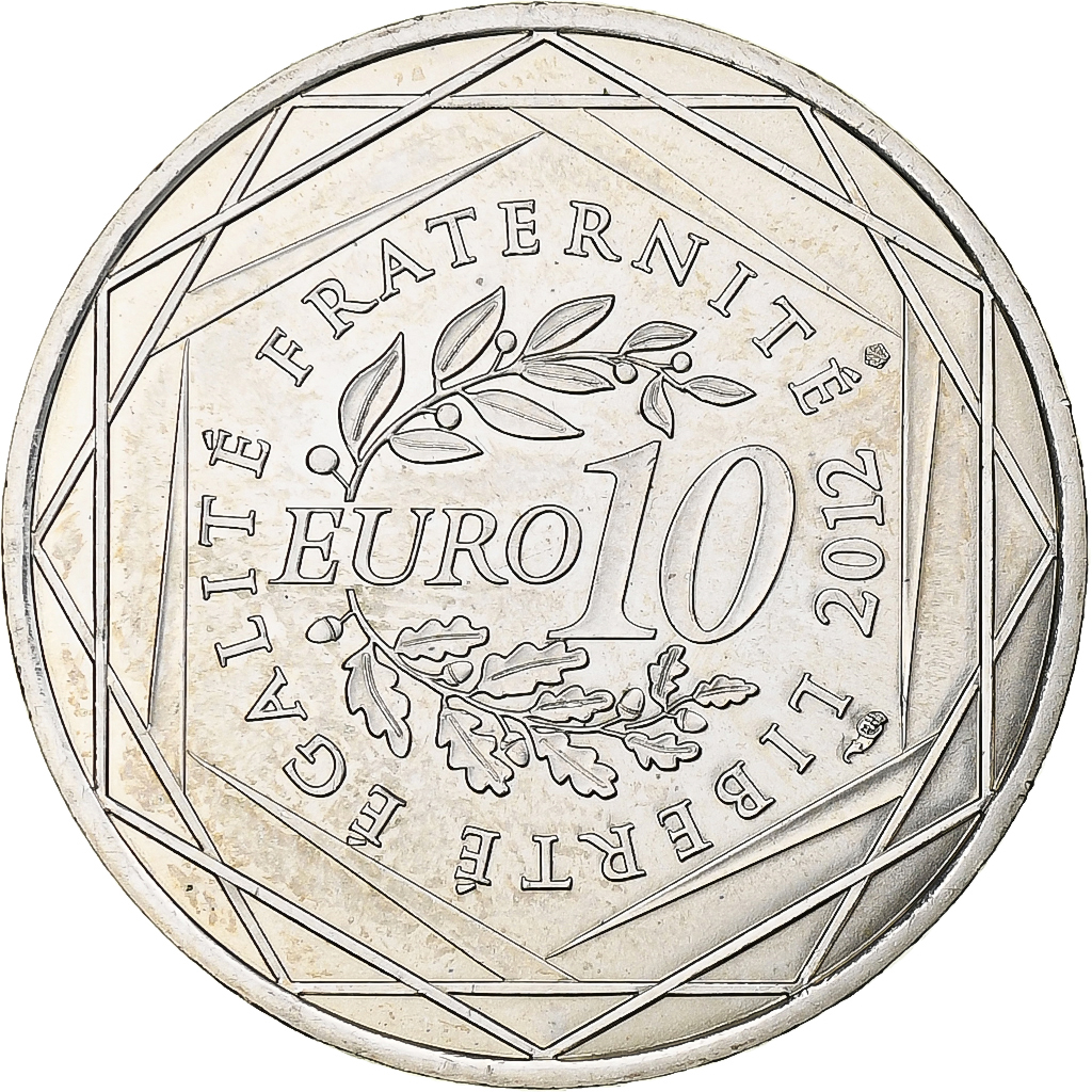 Frankreich, 10 Euro, Haute-Normandie, 2012, MDP, UNZ, Silber