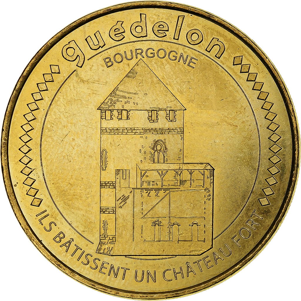 France, Touristic Token, Château Fort de Guédelon, Bourgogne, 2014