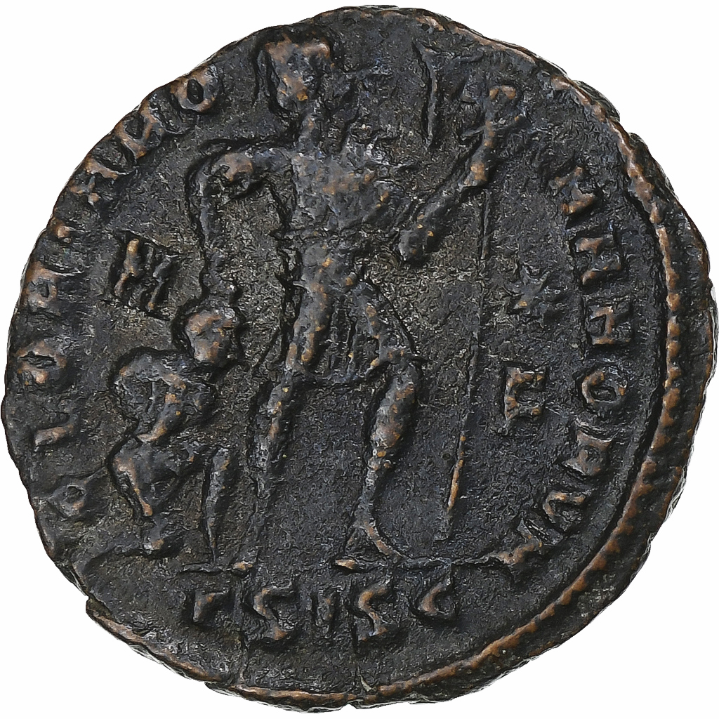 Gratian, Follis, 367-375, Siscia, Bronze, , RIC:14c